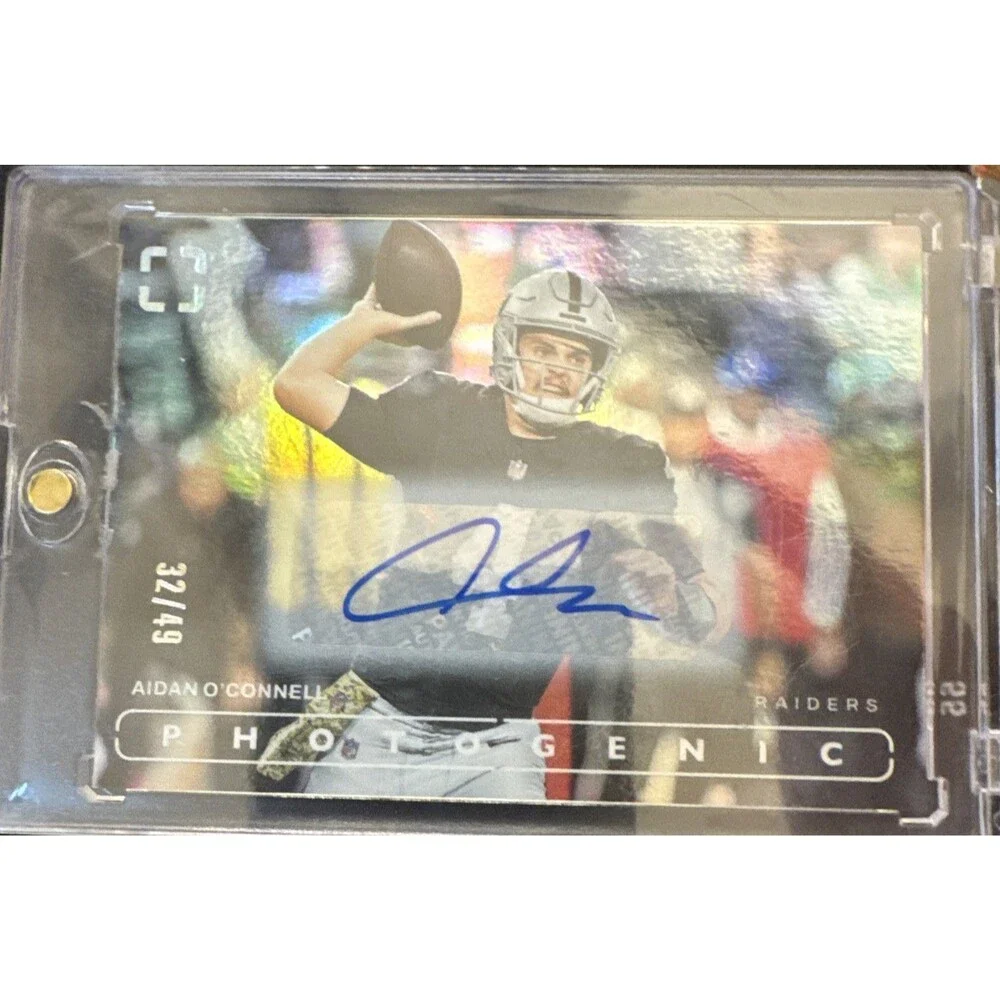 2024 Panini Photogenic Aidan O’Connell Auto /49  🏈 🔥🔥💥